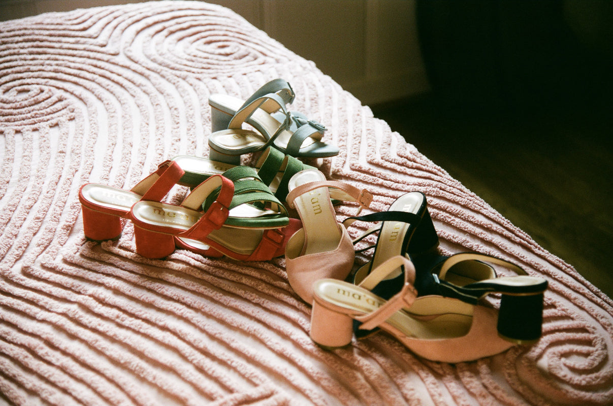 Ma'am Shoes | Ready-to-wear luxury.  Comfortable heels and flats for the modern woman.  Made in Los Angeles from finely crafted Italian suede and leather.