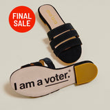 CJ Sandals - I am a voter.